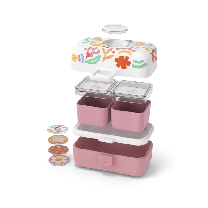 Set lunch box mother-daughter graphic Papercut