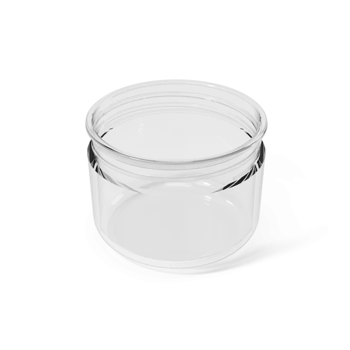 Twisty transparent container