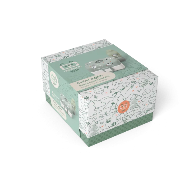 Kids gift box MB Tresor green Raccoon