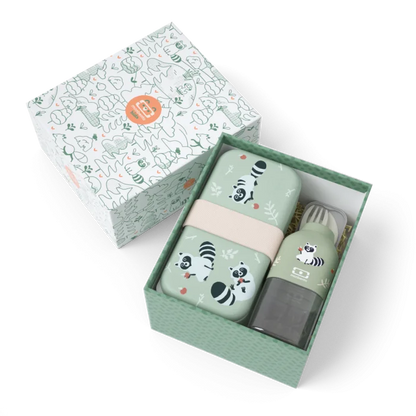 Kids gift box MB Foodie green Raccoon