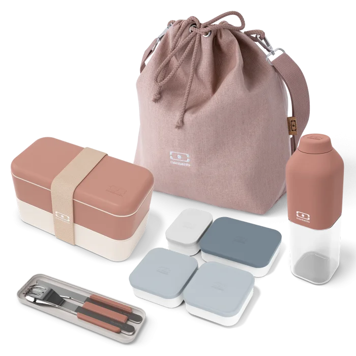 Set MB Original pink Moka + lunch bag