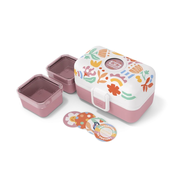 Set lunch box mother-daughter graphic Papercut