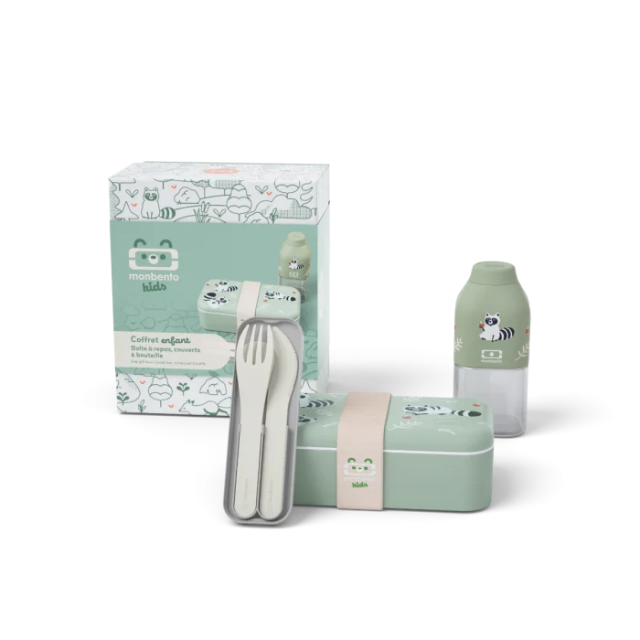 Kids gift box MB Foodie green Raccoon