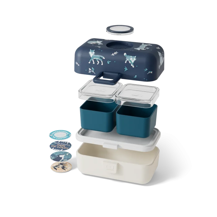 Set kids Tresor blue Wolf