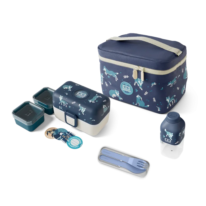 Set kids Tresor blue Wolf