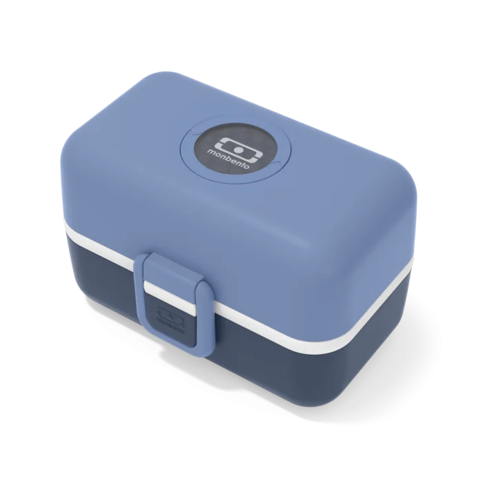 Set lunch boxes parents/kids blue