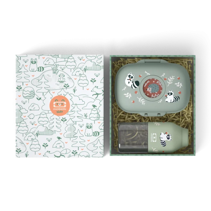 Kids gift box MB Gram green Raccoon