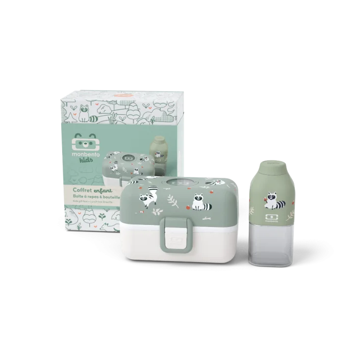 Kids gift box MB Tresor green Raccoon