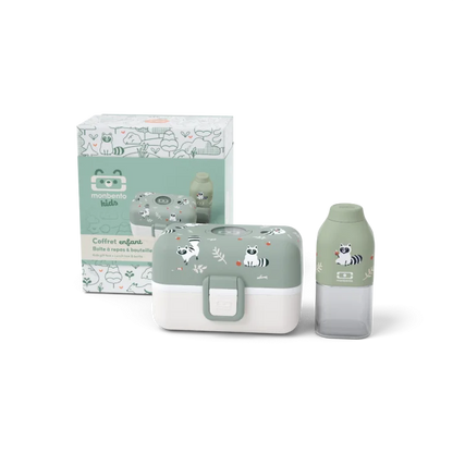 Kids gift box MB Tresor green Raccoon