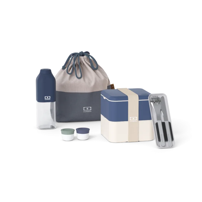Set MB Square blue Natural