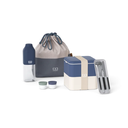 Set MB Square blue Natural