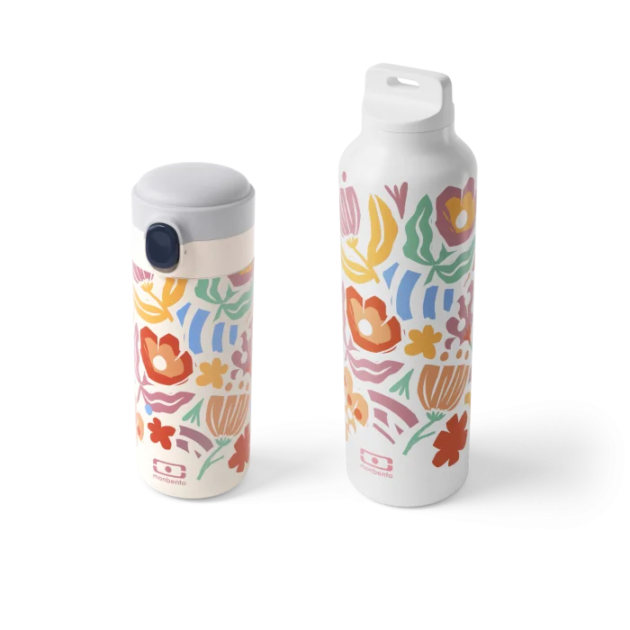 Set bottles mother-daughter graphic Papercut