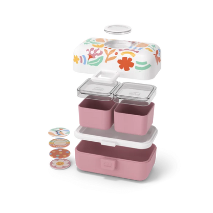 Set lunch box mother-daughter graphic Papercut