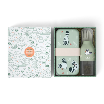 Kids gift box MB Foodie green Raccoon