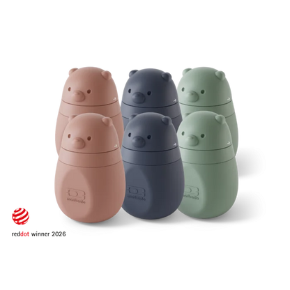 Set of 6 reusable Yummy squeeze pouches - Colours of your choice