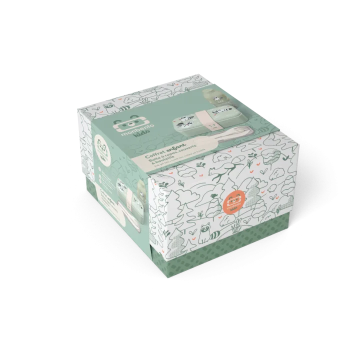Kids gift box MB Foodie green Raccoon