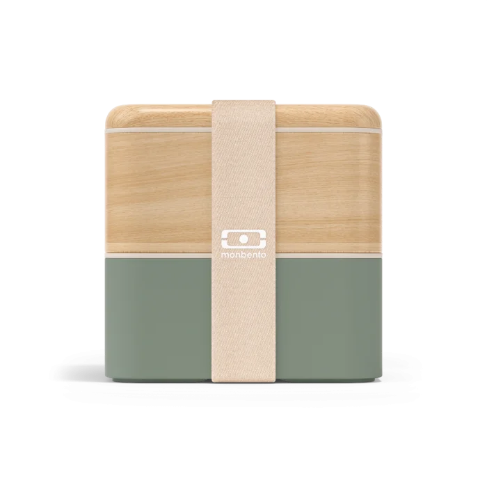 MB Square Wood/green Natural
