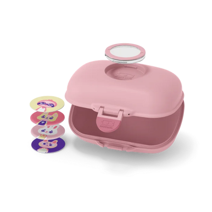 Kids set snack box + backpack pink
